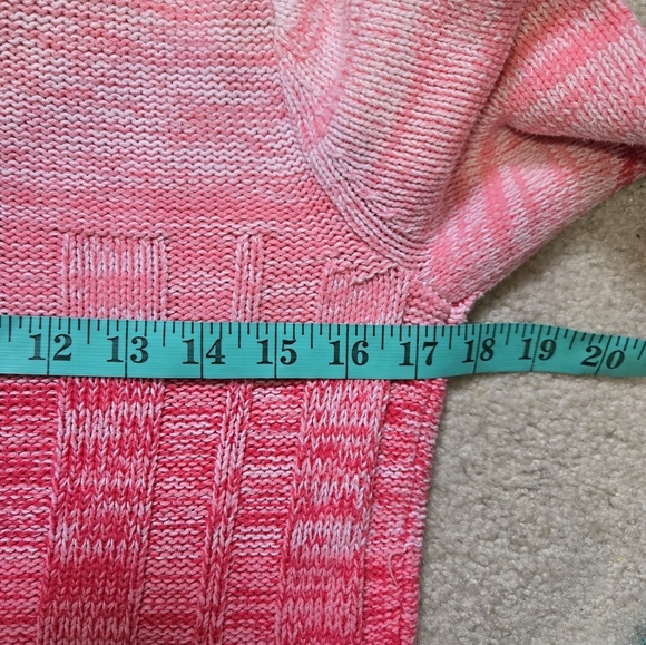 So Wear It Declare It Y2k Pink and Red Cable Knit Sweater. Size M - Picture 10 of 11